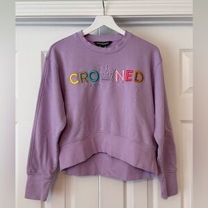 Crowned Athletics Sweatshirt - Purple Size S/M
